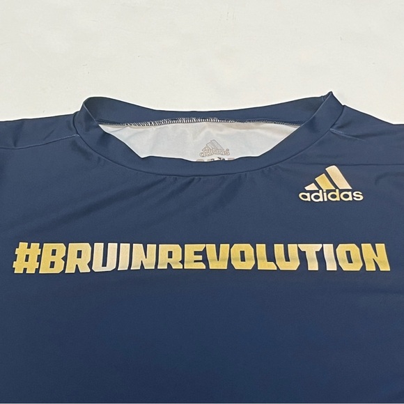 Adidas Blue UCLA College Bruins Fitted Running Shirt Size XL Bruins Revolution - Picture 3 of 14